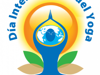 dia internacional del yoga yoga logo