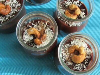 crema de chocolate. Recetas vegetarianas